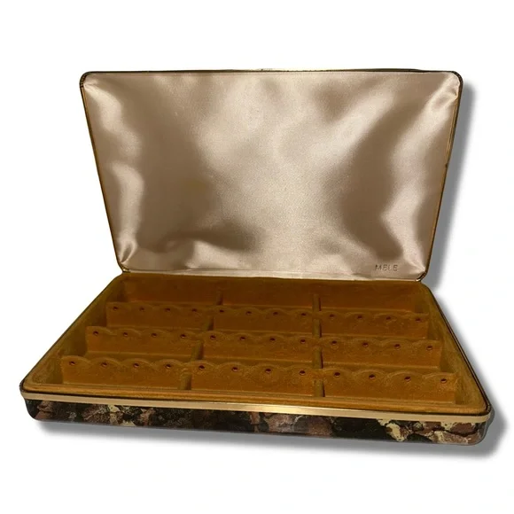 Vintage Mele Travel Jewelry Case - Picture 1 of 7